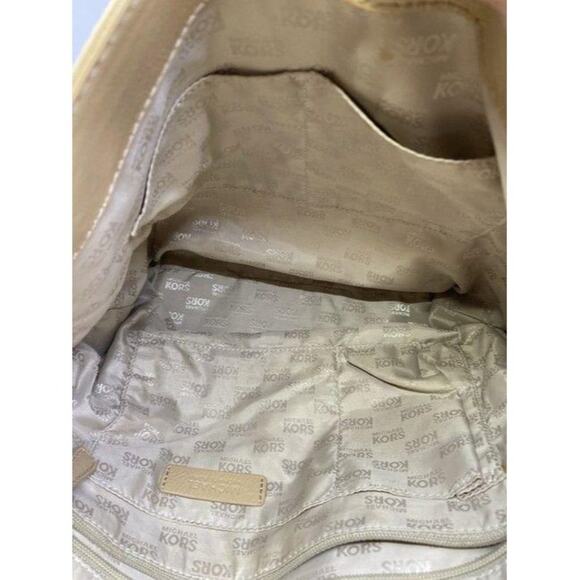 michael kors shopping tan patent leather tote - Picture 8 of 10